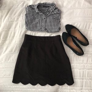ASOS Scalloped Mini Skirt